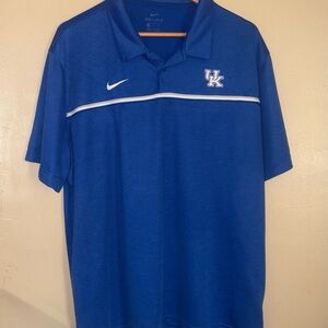 Nike Men's Royal‎ Blue Polo with White Accents